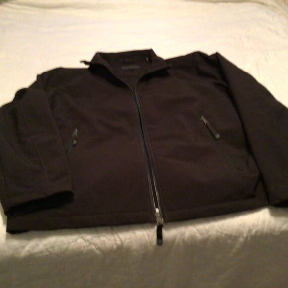 Mens Guess Black Jacket XL Fleece lining - Picture 5 of 8